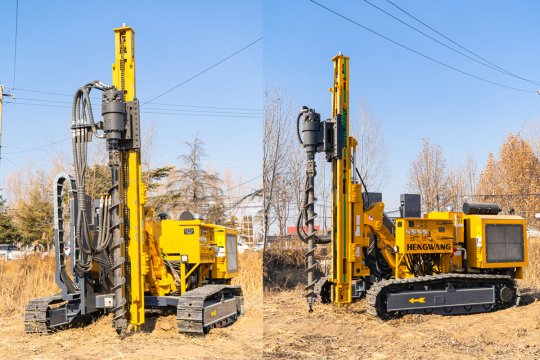 Professional Mountainous Terrain Piling Solution: Hengwang HWL390H Crawler-type Sliding Pile Driver